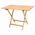 Table pliante compacte en bois de hêtre pour intérieur et extérieur, dimensions 80 x 60 x 75 cm