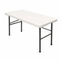 Table pliante en résine, 122 x 61 x 74 cm