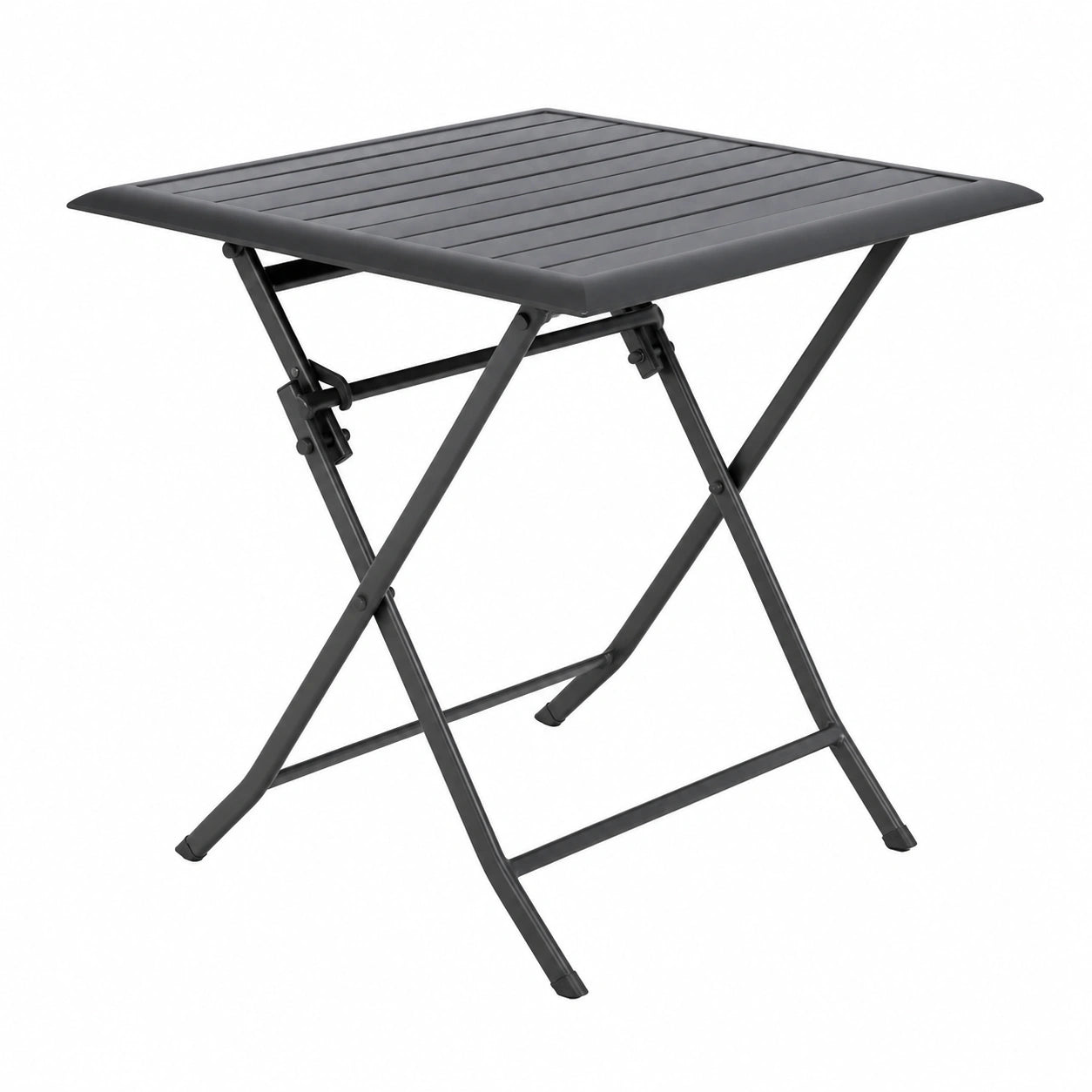 Table de Jardin Pliante Carrée 2 Places en Aluminium