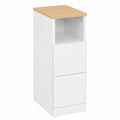 Table de chevet étroite avec tiroirs pour chambre