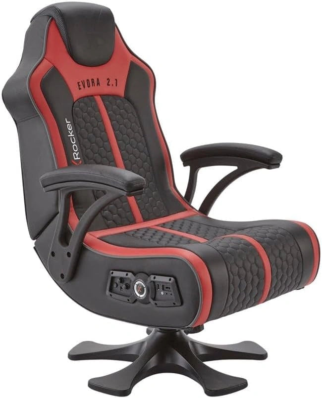 X Rocker Evora Chaise Gaming avec Système Audio Intégré