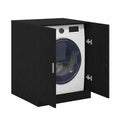 Armoire de Rangement pour Lave-Linge, Chêne Noir, Design Moderne, Espace Optimisé