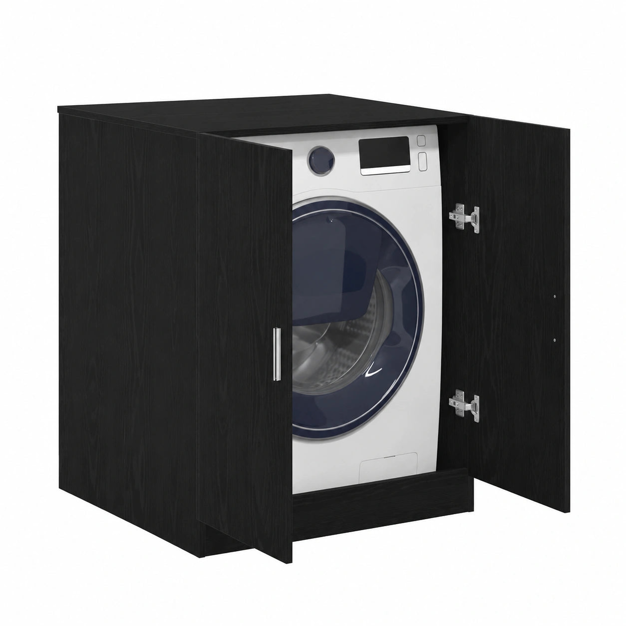 Armoire de Rangement pour Lave-Linge, Chêne Noir, Design Moderne, Espace Optimisé