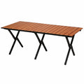 Table pliante de camping avec sac de rangement, facile à transporter pour 6 à 8 personnes