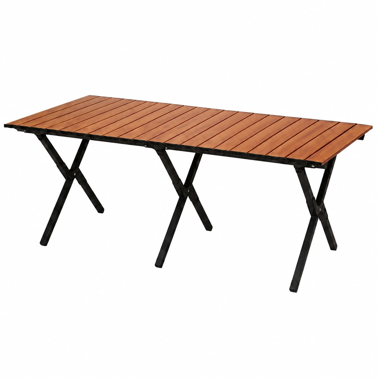 Table pliante de camping avec sac de rangement, facile à transporter pour 6 à 8 personnes