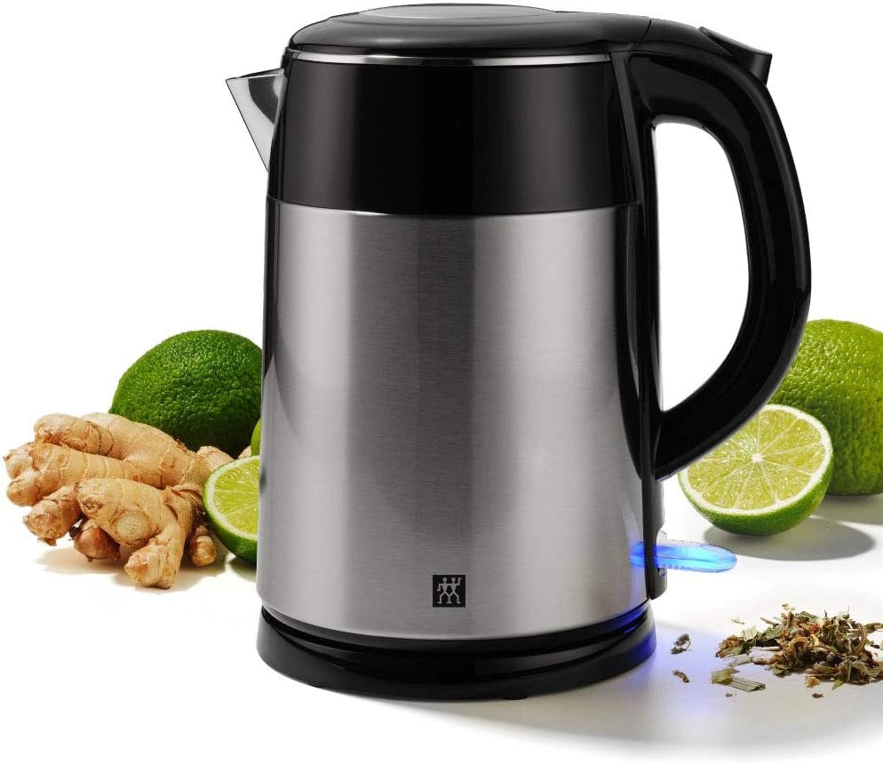 Bouilloire Électrique 1,2L Acier Inoxydable Argent/Noir 1550-1850W ZWILLING
