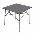 Table de camping pliante carrée en aluminium pour 4 personnes avec sac de transport