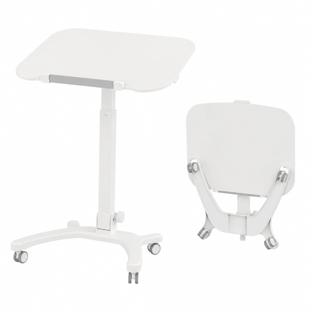 Table d'appoint pliante réglable avec roulettes pour maison