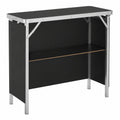 Table de Salon Pliable avec Rangement et Housse Noire