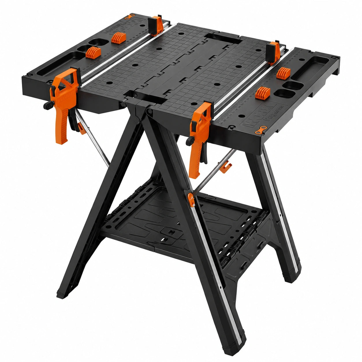 Établi Pliable et Chevalet de Sciage Portable, Léger et Robuste, Capacité de 453 kg