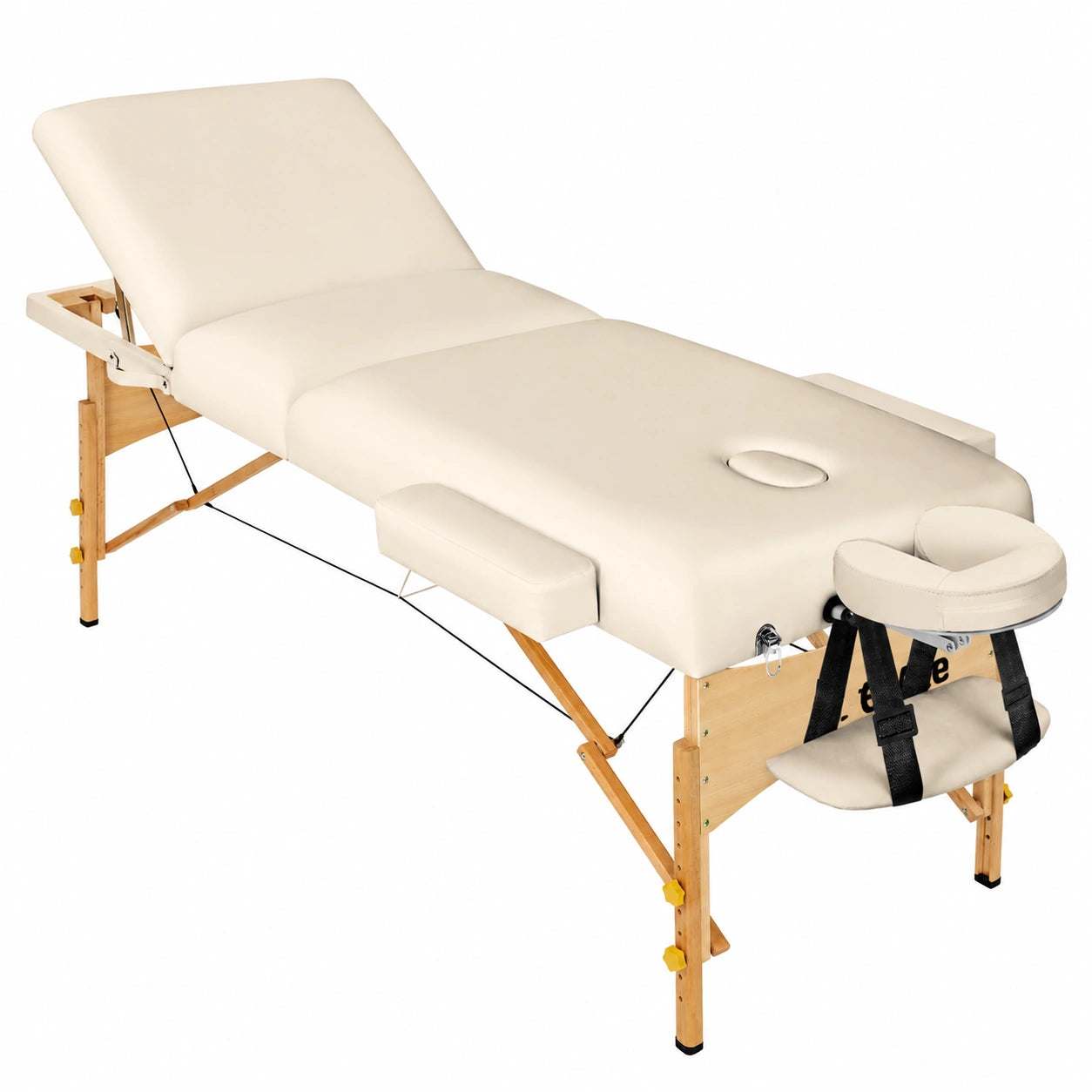 Table de massage pliante avec rembourrage épais et accessoires ergonomiques