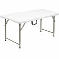 Table pliante réglable en hauteur 120cm pour extérieur et camping