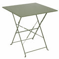 Table pliante de jardin kaki en acier inoxydable