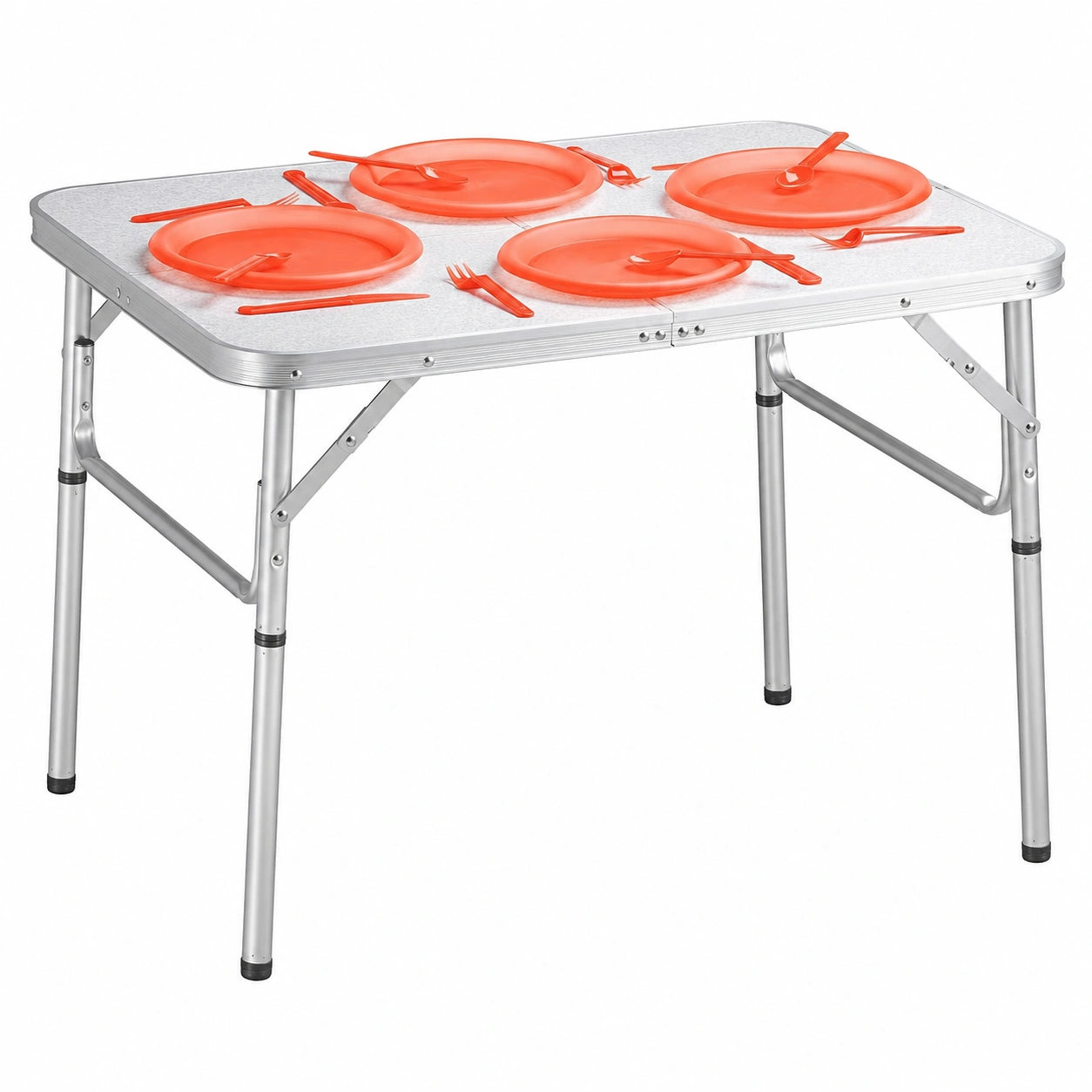 Table de Camping Pliante en Aluminium Réglable