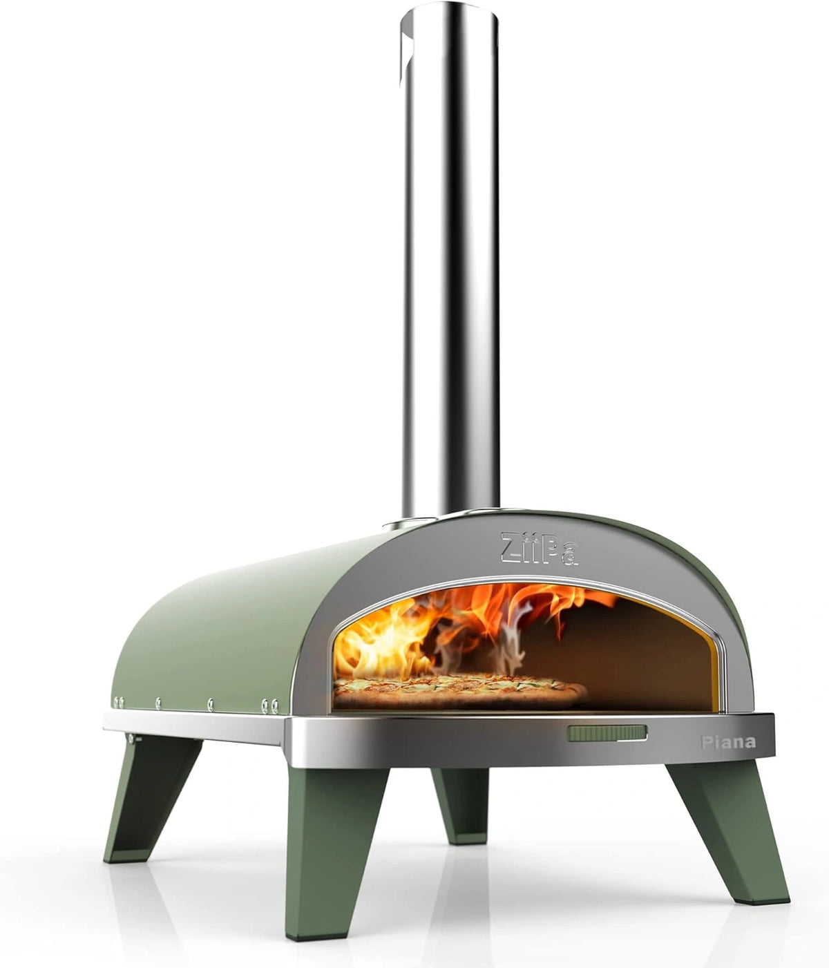 Four à Pizza Compact ZiiPa Piana avec Pellets d'Eucalyptus, Chauffage Rapide à 450°C