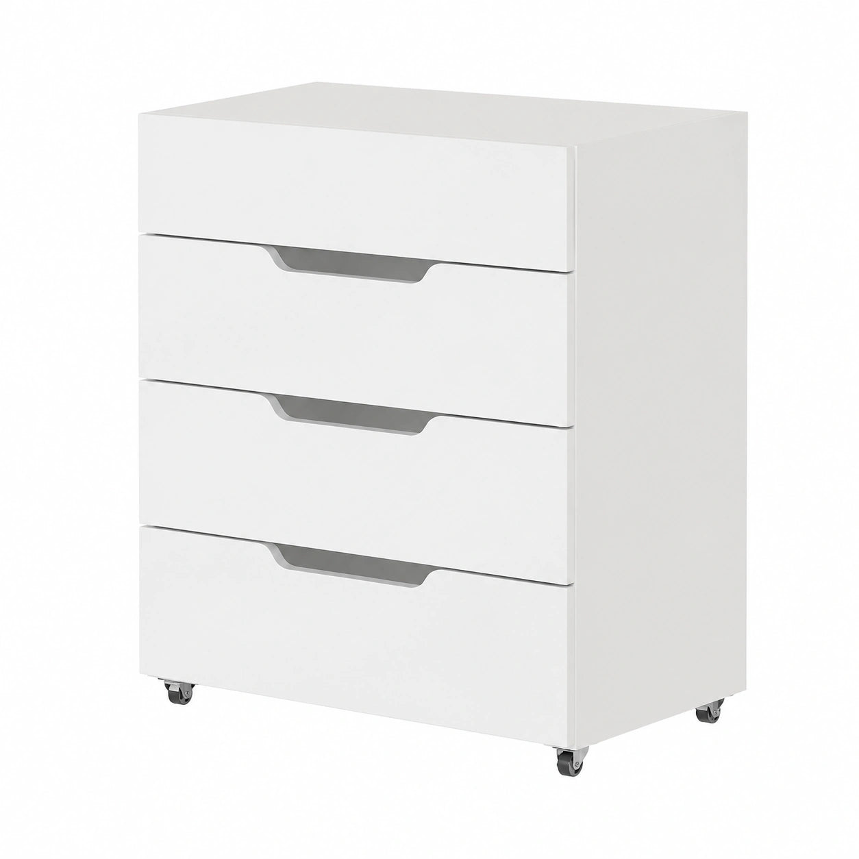 Bureau pliable blanc avec tiroirs pour espace restreint