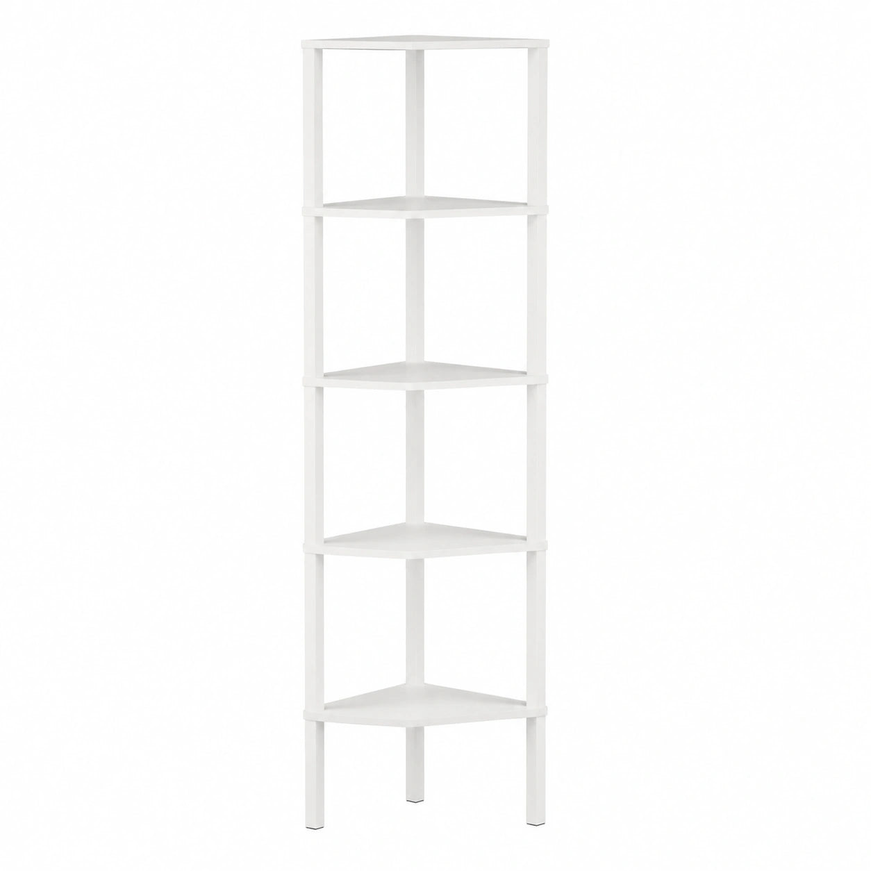 Étagère d'Angle à 6 Niveaux pour Salon, Chambre, Cuisine et Salle de Bain