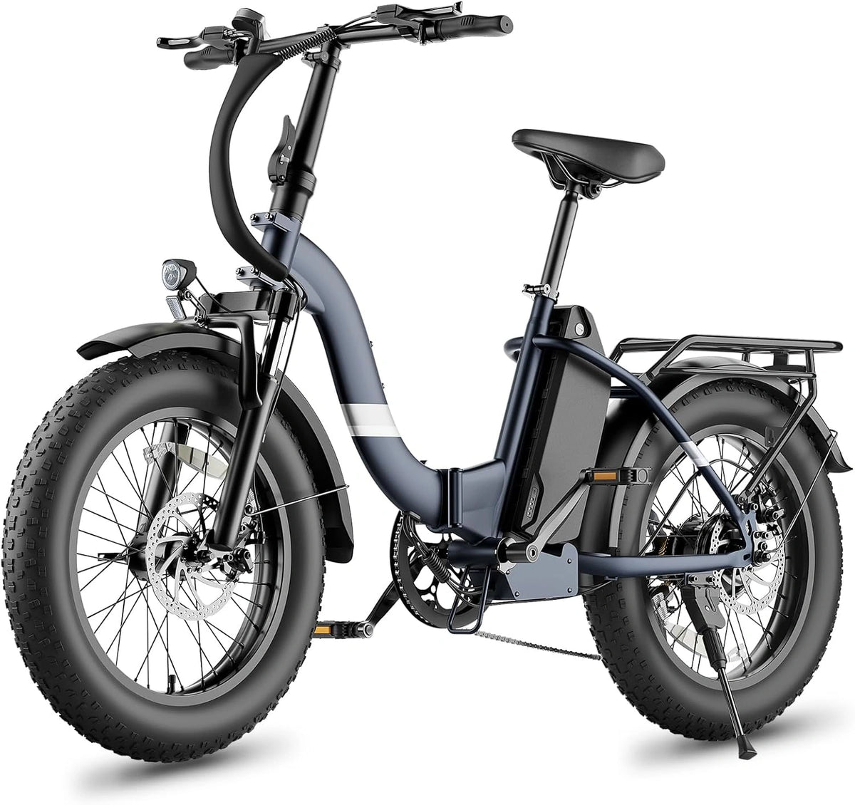 Vélo Électrique Pliable Touroll S2/S2 Pro, 20" Fat Tire 4.0, Autonomie 150KM, Batterie 720Wh Amovible, Moteur 250W, 7 Vitesses Tout-Terrain