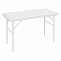 Table de jardin pliante rectangulaire aspect rotin
