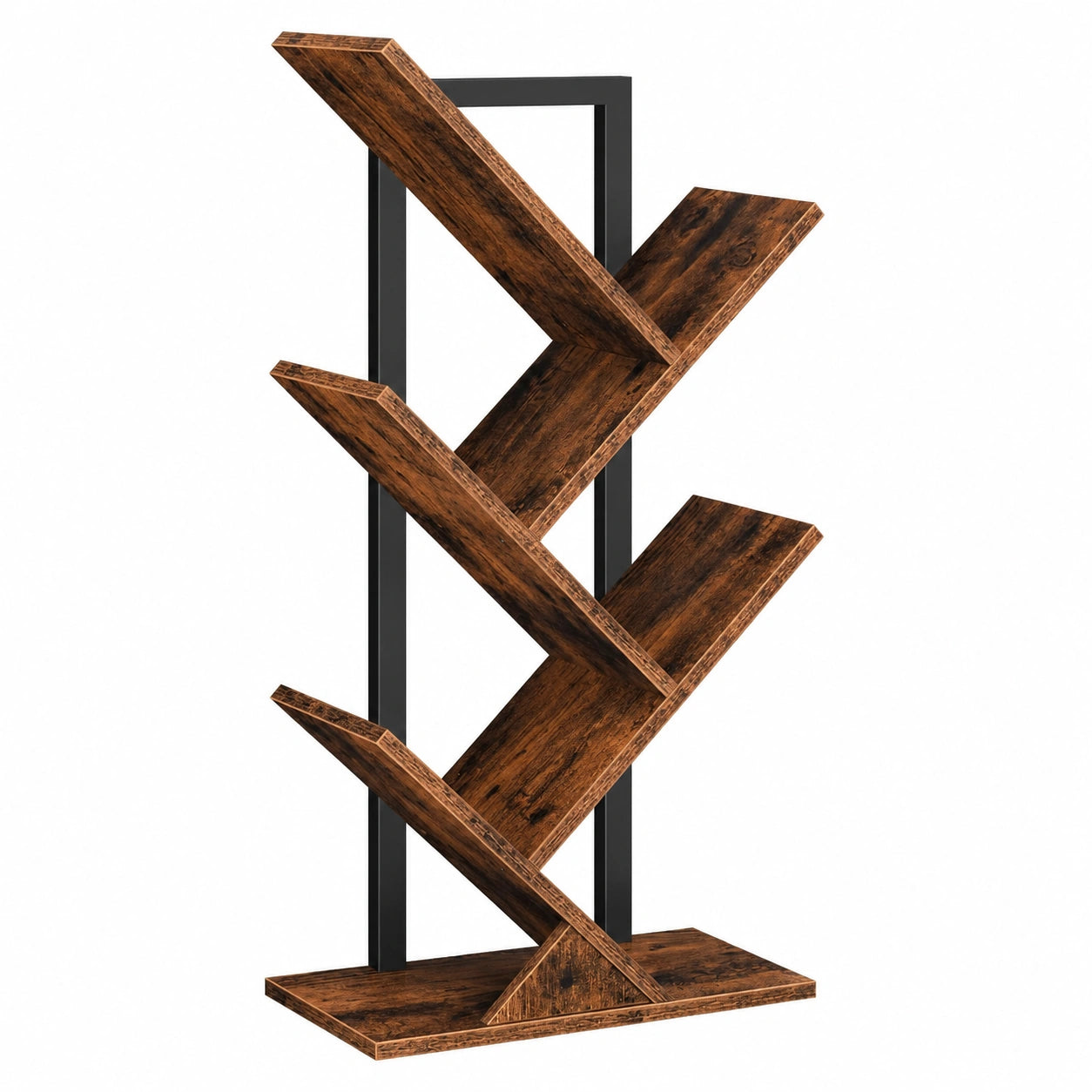Étagère en Forme d'Arbre à 4 Niveaux pour Salon et Bureau