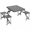 Table de Pique-Nique Repliable pour Camping, Bleu, 85x65x67 cm