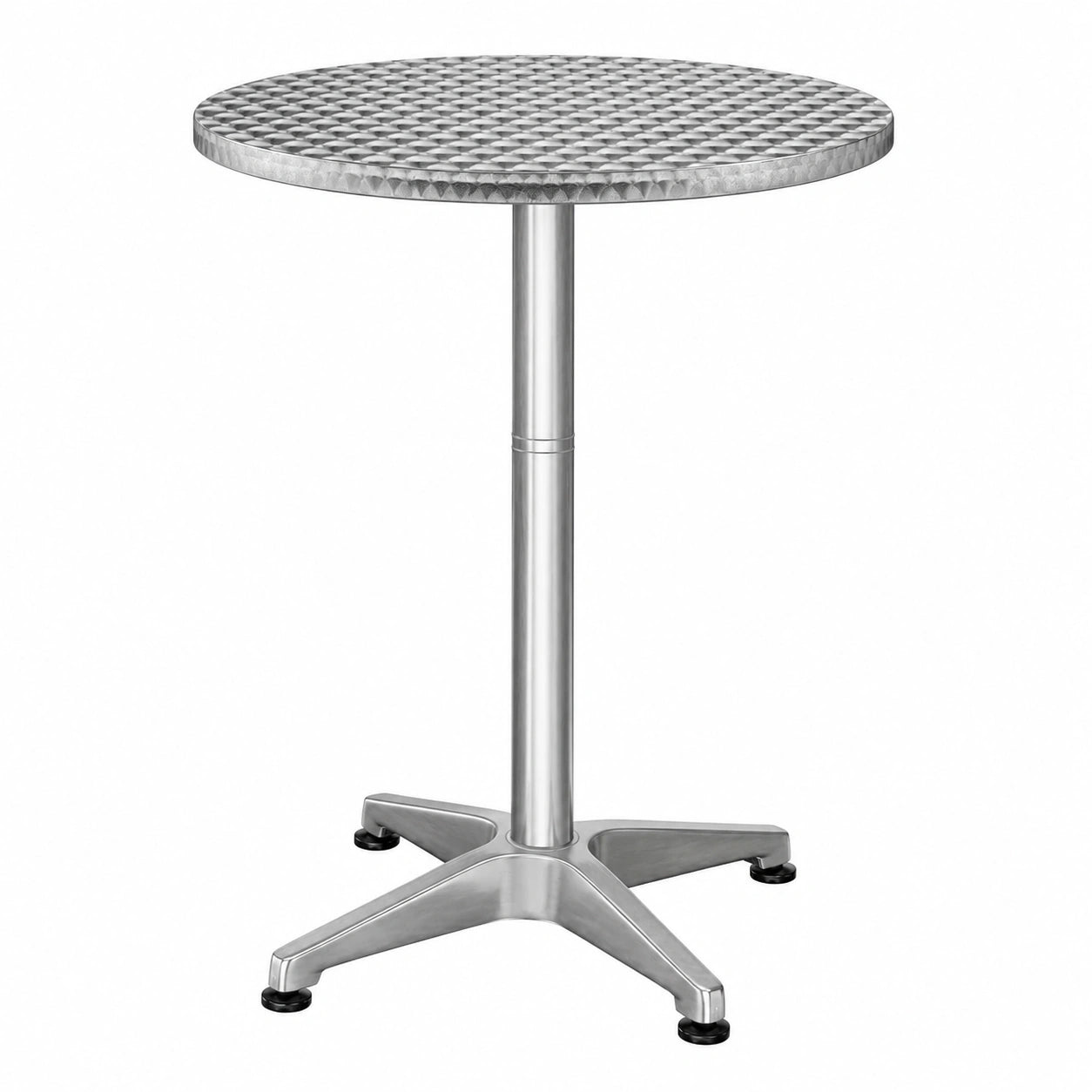 Table Basse Pliante pour Intérieur et Extérieur - Lot de 2 Tables Rondes Réglables en Hauteur