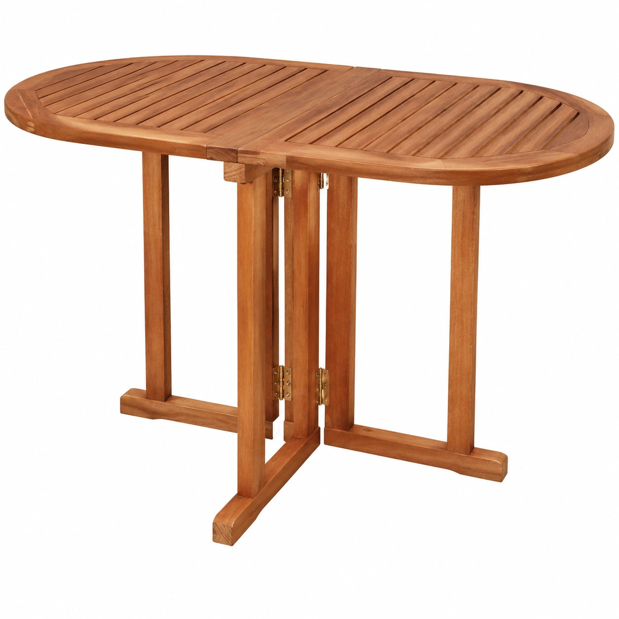 Table de jardin en bois d'eucalyptus pliable