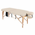 Table de Massage Pliante Réglable en Bois avec Accessoires Ergonomiques