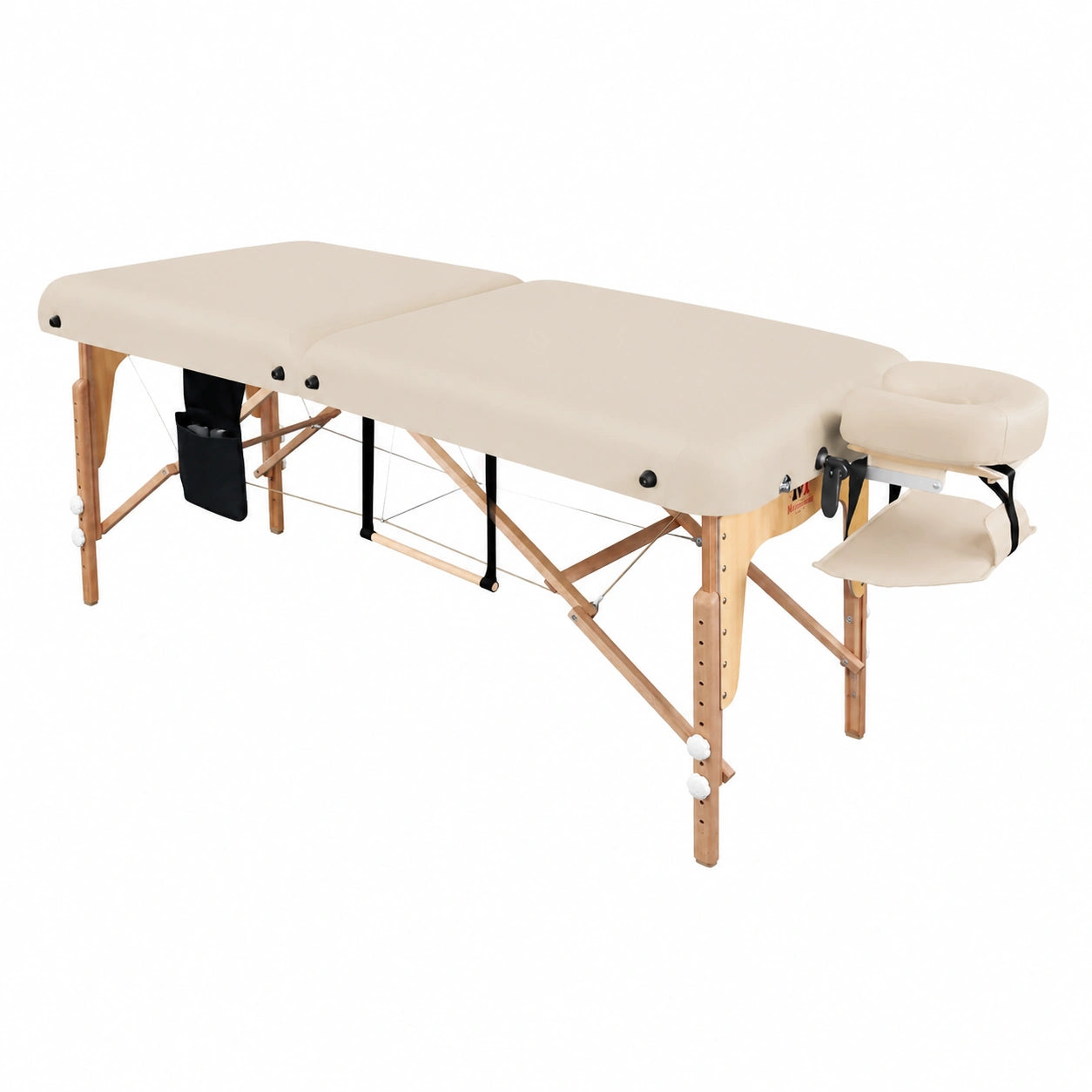 Table de Massage Pliante Réglable en Bois avec Accessoires Ergonomiques