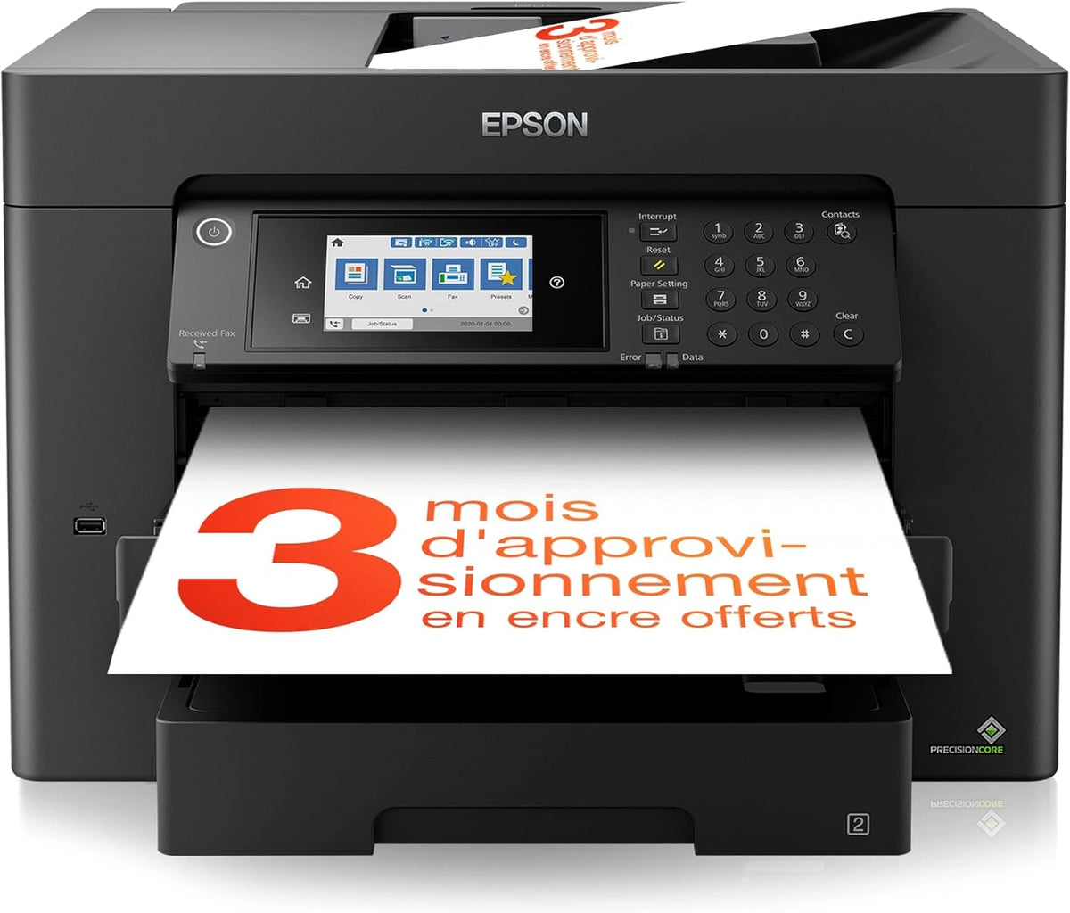 Imprimante Multifonction EPSON WorkForce WF-7840DTW A3+ avec WiFi et Ethernet