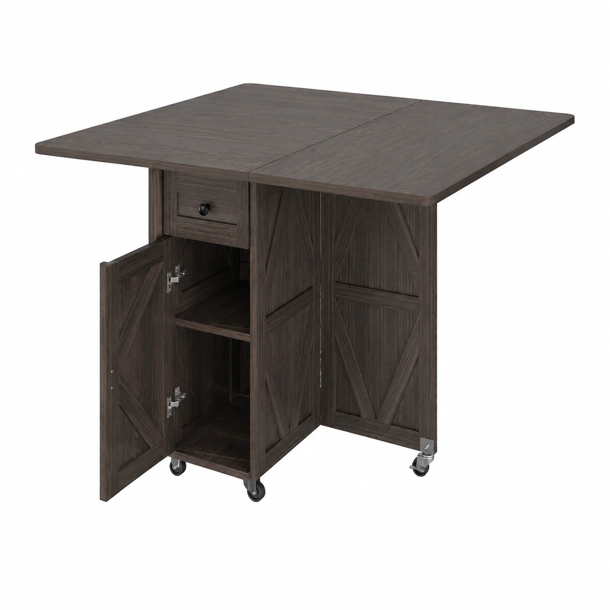 Table pliante avec tiroir et rangement pour petits espaces
